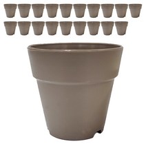 플라스틱 토기분 모카색 12호(20개) 모종화분 화분 플분 유치원 어린이집 학교 미니화분 플라스틱 토분 도기분 재배분 싼화분 갈색화분, 03. 10호 x 20개