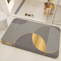 빨아 쓰는 소프트 규조토 욕실 화장실 규조토 미끄럼방지매트 40*60cm 8가지 패턴, 둥근 달