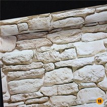 접착식 파벽돌 롱브릭 타일 벽돌 패턴 벽 자체 접착 벽지 방수 간단한 벽 스티커 방 홈, 13