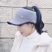 모아뉴 여성 따뜻한 니트 모자 6가지 색상 골프 캡, 03. 캐러멜