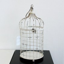 달리베리 빈티지 엘리 새장 버드케이지 빈티지철제 인테리어소품, 원형