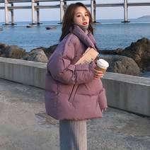 블링앤수 여성 기본 오버핏 패딩 AZB071