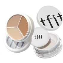 TFIT 전문 메이크업 컨실러 팔레트 얼굴 눈 윤곽 스팟 다크 서클 교정 3 가지 색상, [05] TFIT Kit, 05 TFIT Kit