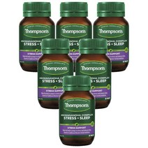 Thompsons 톰슨 아슈와간다 컴플렉스 스트레스 수면건강 Ashwagandha Complex Stress Sleep 60정, 6개