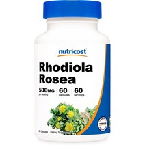 뉴트리코스트 로디올라 로시 500mg 글루텐 프리 캡슐, 60정, 1개