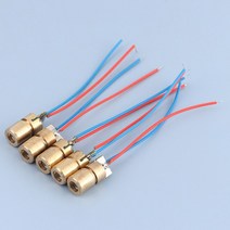 조정 가능한 레이저 다이오드 튜브 포인트 황동 반도체 레드 라인 구리 헤드 650nm 3V 5 개, 01 5pcs