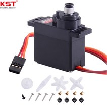 KST-DS113MG 2.2kg 금속 스티어링 엔진 윙 서보 모터 450 RC 헬리콥터 비행기용 코어리스 스와시 플레이트 메탈 기어 1 개, [01] 1pcs