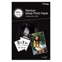 [아주문구도매상] 폼텍High-gloss photo paper 프리미엄 고광택 포토용지 260g*127mm*177.8mm IH-3057