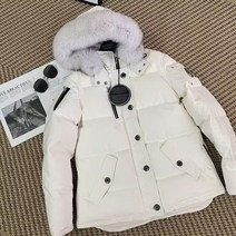 강아지 겨울 가을 옷 패딩 여성 가위털 다운 재킷 여우 모피 칼라 탈착식 후드 짧은 따뜻한 코트 두꺼운 여성용 의류 3Q, 14.WHITE - L