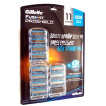 독일산 질레트 퓨전 프로쉴드 칠 면도날 11개입 (정교한 5중면도날)