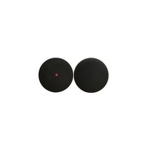 2 개/몫 스쿼시 볼 블루 레드 옐로우 저속 스포츠 고무 공 블랙 전문 플레이어 훈련 40mm, One dot red