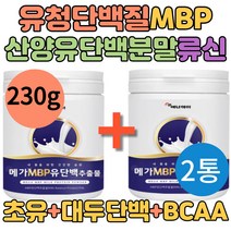 엠비피 MBP 유청단백질 추출물 분말 2통 대두 완두 레시틴 식물성 산양유추출 초유 락토페린 화학첨가물X 저분자 농축물 류신 아미노산 BACC BCAA 운동 후 식사대용