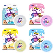 아모스 NEW 아이 슬라임 70g/투명/하늘/핑크/노랑/택1, 핑크