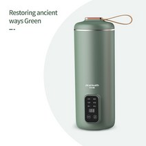 휴대용 자동 두유 쌀 페이스트 메이커 400ml 전기 주서 프리 필터 믹서기, [01] Green, [03] AU