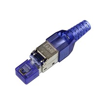 CCTV 이더넷 케이블 도구가없는 크리스탈 헤드 플러그 플러그 CAT7 RJ45 커넥터 도구가없는, 푸른, 01 blue