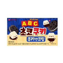 칠성 사무실간식 탕비실간식 롯데 ABC초코쿠키 쿠키앤크림 과자세트 간식추천 43G 32개, 7세트