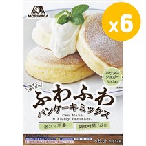 MORINAGA 모리나가 플러피 수플레 팬케이크 믹스 170g 6팩, 1개