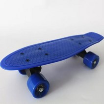 크루져보드 숏보드 페니보드 레트로 22인치 미니 피쉬 보드 크루저 스케이트 바나나 어린이 야외 스쿠터, [03] Blue