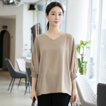 모슬린 여성 엄마옷 7부 나그랑 블라우스 FBL302078 마담/미시옷/중년여성의류/빅사이즈/40대/50대/60대여성옷