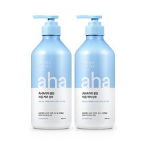 더마앤모어 두피 손상모 케어 샴푸 / 린스 600ml X2개, 03_NEW더마 아하쿨링 샴푸 X2개