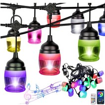 RGB 스마트 스트링 앱뮤직 14구 조명등 파티 캠핑등 _ 48259EA, 1, 본상품선택, 본상품선택