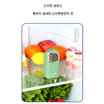 살균기 냉장고 냄새제거기 충전식 소독 세균 옷장 김치 박멸 신발장 제거 서랍, 레트로그린