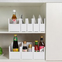 앤트 화이트 모던 펜트리정리 수납함, 1개, 화이트 대