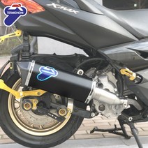 2021- XMAX300 슬립온 머플러 야마하 떼르미뇨니 블랙 티탄 산소센서 21-22, 블랙티탄