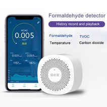 탄소 이산화탄소 공기질 측정기 공기질 모니터 디지털 CO2 검출기 전화 앱 포름알데히드 이산화탄소 시, 한개옵션0