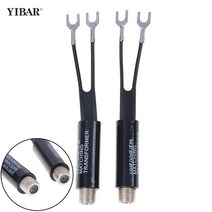 호환 2Pcs UHF/VHF/FM/TV F 케이블 75-300 옴 Balun 안테나 일치하는 변압기 어댑터, 한개옵션0