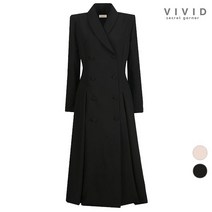 비비드시크릿가너 VIVID 여성 모던 더블장식 정장 원피스