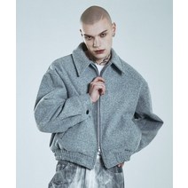 EASY NO EASY 울 블루종 - 그레이 Wool Blouson - GRAY