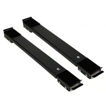 냉장고받침대 가구 전자제품 받침 바닥 보호 세탁기 스탠드 이동식 조절 가능한 냉장고 휠, 검은색