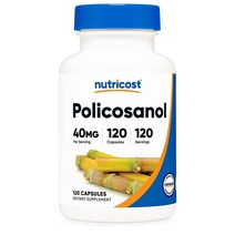 Nutricost 뉴트리코스트 폴리코사놀 40mg 함량 120캡슐