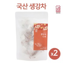 국산 생강차 티백 건생차 말린 생강 토종 건생강 건강 물 진저티 건생차 재료 몸이 따뜻해지는 위에 좋은 차 환절기 임산부 쇼가올 진저롤 알리신 미세 플라스틱 없는 삼각 티백, 30.0Tx2팩