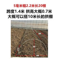 강선활대 미니온실 비닐하우스 자재 골주 식물장, 5mm 두께 2.2m 길이 20개 경간 1.3-