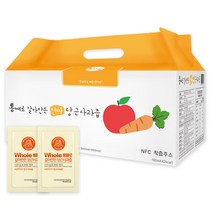 홀인주스 통째로 갈아만든 당근사과즙 일반파우치 30포 1개
