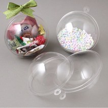 투명플라스틱볼(원형)-11cm/연질 걸이형-10개입
