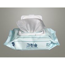 그린숲물티슈(100매) 1개 캡형 국산 저자극 피톤치드 30EA, 5개