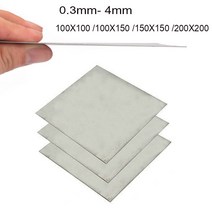 규소 강판 1pc 티타늄 시트 티타늄 titan ti 합금 gr2 ti 시트 플레이트 0 3mm 4mm ti 티타늄 플레이트 시트, 2x100x100mm