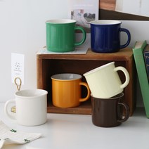 마티아홈 신혼부부 머그컵 로얄에식스 마로니에 커피머그잔 4 color 단품 세트, 4개세트, 블롱오렌지