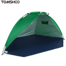 자동 인스턴트 팝업 텐트 휴대용 비치 텐트 경량 야외 UV 보호 캠핑 낚시 텐트 Cabana Sun Shelter 2021 20, 협동사, 그린톰슈
