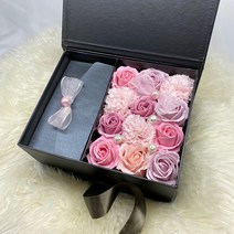 둥둥플라워 비누꽃 용돈박스 플라워박스 용돈봉투 생일꽃선물 결혼기념일선물 부모님선물 생신선물 명절선물 현금선물 장미 카네이션, 머니홀더, 연핑크믹스