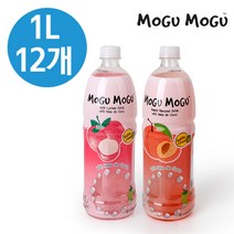 모구모구 코코넛 젤리 과일음료 1L 12개(리치맛 복숭아맛), 리치맛(1L)12개