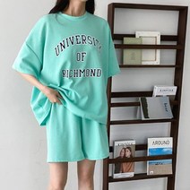 [제이0]루즈핏 반팔 반바지 세트