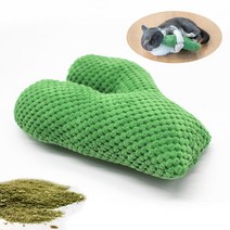 [죠스펫] 고양이장난감 모음 고양이낚시대 고양이깃털낚시 고양이막대 봉봉막대기 고양이깃털장난감 물고기 캣닢쿠션 캣닢인형 캣닢, 1개, 캣닢쿠션 ( 캣닢선인장 초록색 ) 캣닢인형