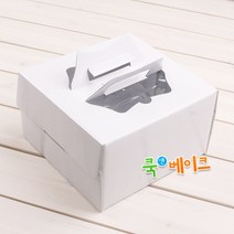 쿡앤베이크 깨끗한 무지 케익박스(1~4호), 케익박스24 무지4호