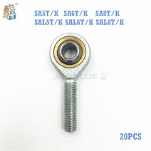 스러스트 베어링 Rodamientos Lupulley 외부 스레드 볼 조인트 20pcs M5 M6 M8 남성로드 엔드 Jiont Sa5t/k, 05 SAL8TK