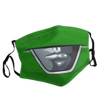 Power Rangers Green Ranger 성인용 인쇄 마스크 일본 만화 영화 방진 빨 조절 가능