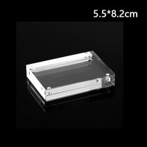 추억 사진 액자 프레임 포토테이블 사진인화 액자틀 캘리그라피 양면 투명 크리스탈 홀더 책상 아크릴 자석 장소 직각 아크릴 펜던트 홈 장식, 협력사, 5.5 8.2cm